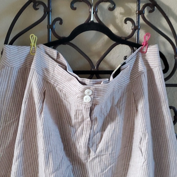 SOLD! LANE BRYANT Linen Wide Leg Pant - Size 24 - Picture 3 of 8